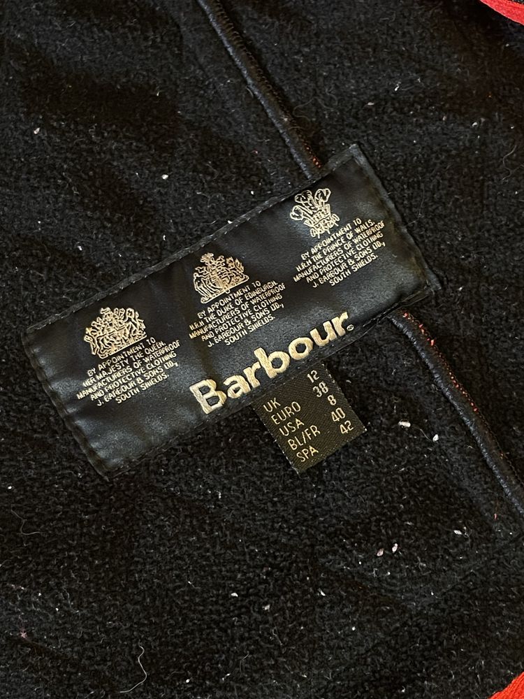 Куртка barbour на флісі