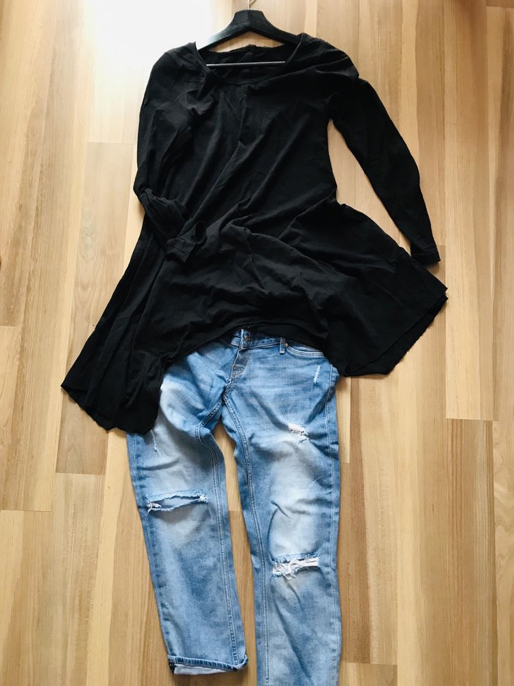 Spodnie jeansy cygaretki H&M 40 ciążowe