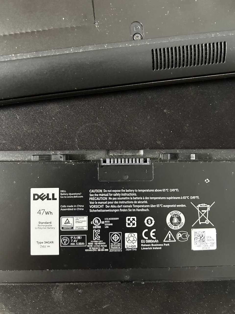 Ноутбук Dell i5-4300U/8gb ОЗУ