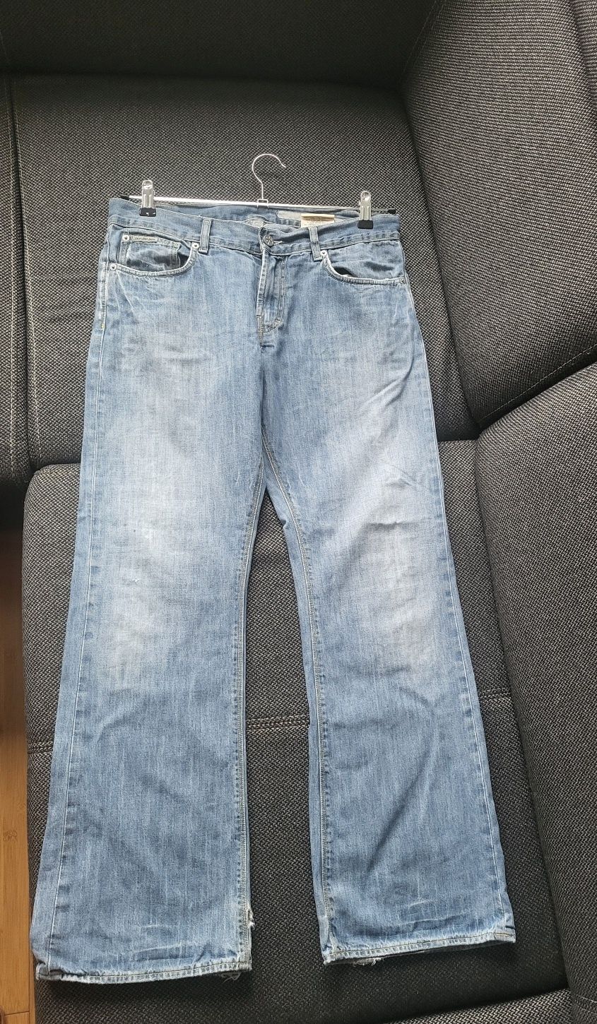 Jeansy spodnie niebieskie Calvin Klein CK