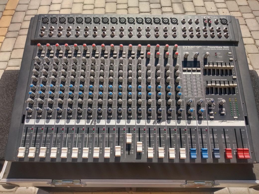 Dynacord Power mate 1600 power mixer + kolumny dynacord corus line