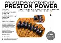 Zestaw SPŁAWIKOWY wyczynowy bat tyczka - PRESTON POWER - 9szt.