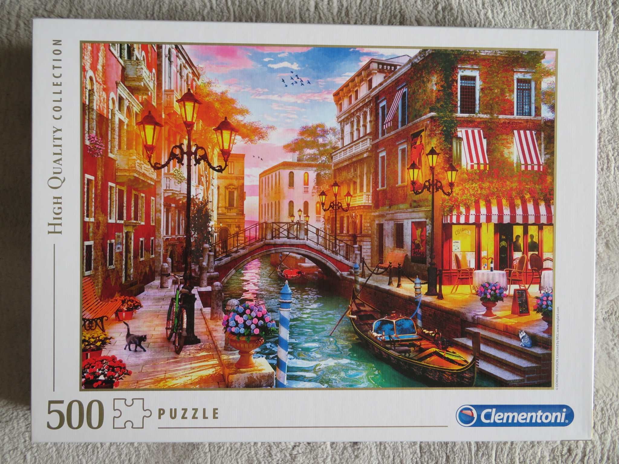 Puzzle Clementoni 500 Sunset over Venice Jak Nowe Okazja