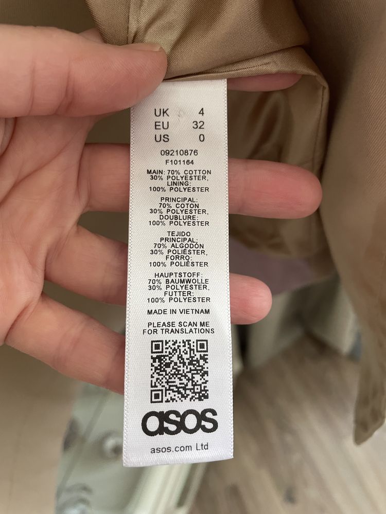 Плащ,тренч asos