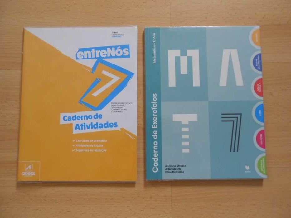Cadernos atividades Matemática/Português 7ºAno