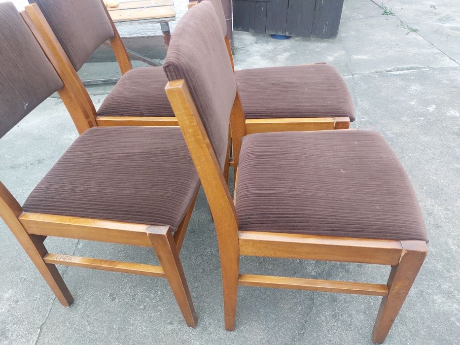 Krzesła drewniane 6szt Prl