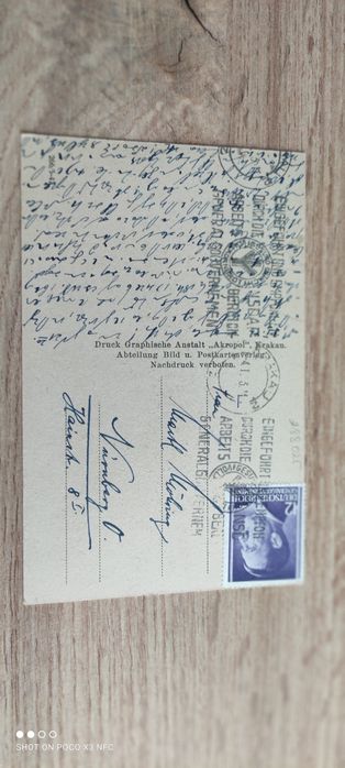 Pocztówka  Kraków 1941 rok