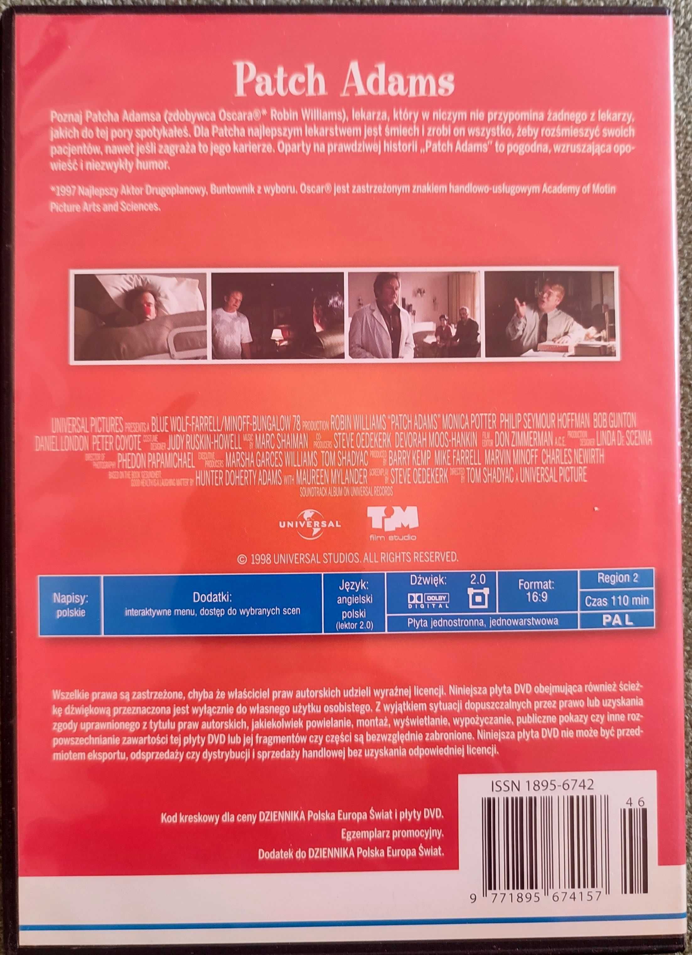 Film DVD Patch Adams. Robin Williams, Daniel London