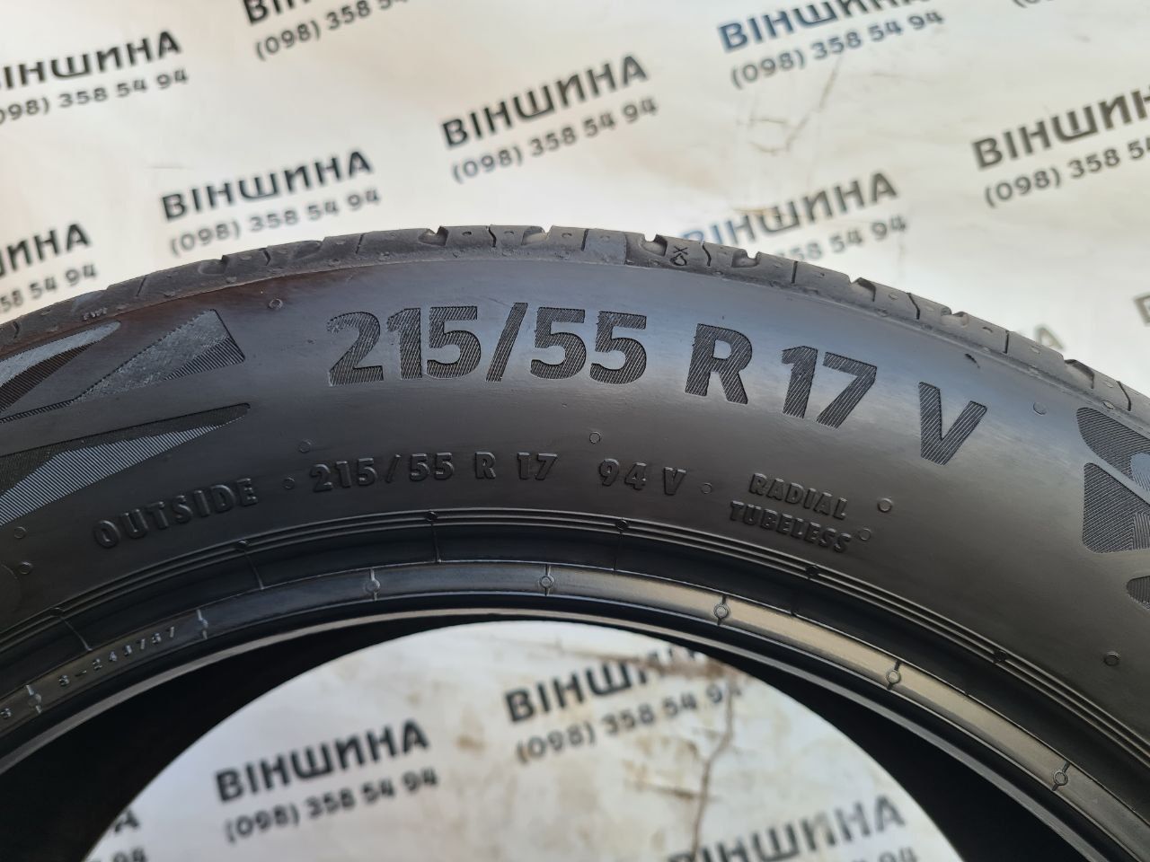 Шини 215/55 R 17 Continental EcoContact 6. Літо пара. Колеса склад.