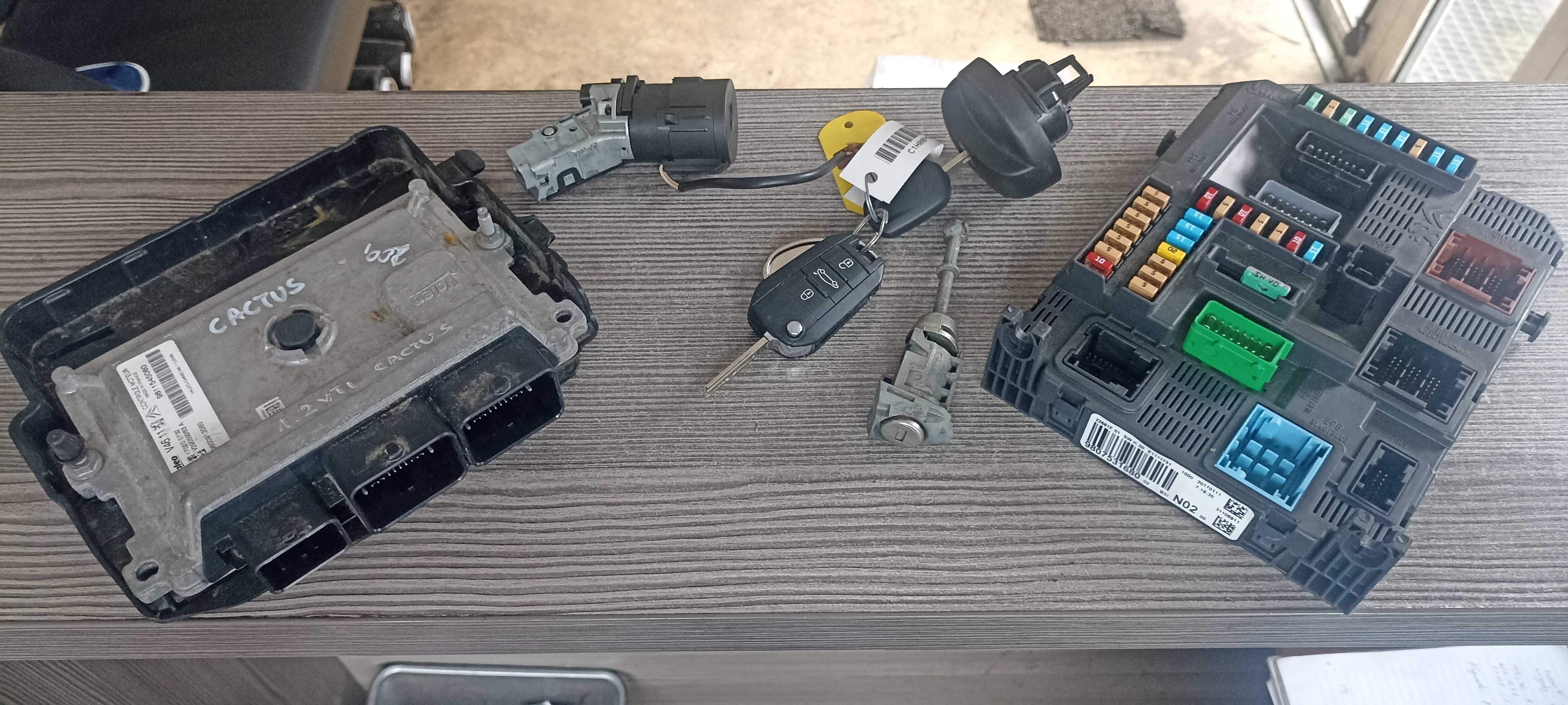 zestaw startowy komputer wkładka kluczyk stacyjka cactus c4 1.2 vti
