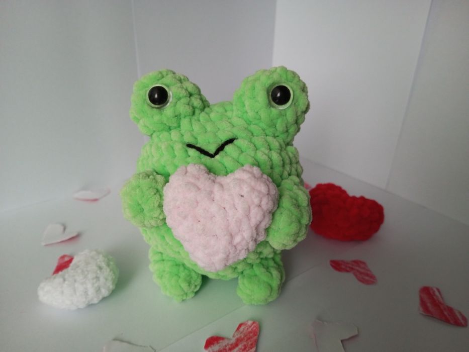 Плюшева іграшка жабка