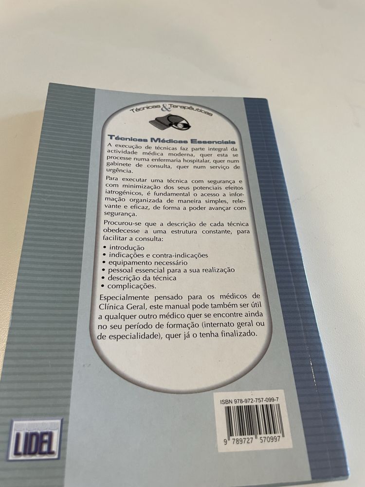 Livro “Tecnicas medicas essenciais”