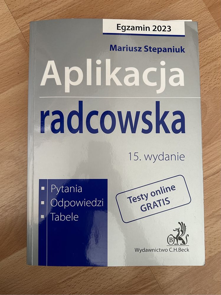 Aplikacja radcowska testy Mariusz Stepaniuk