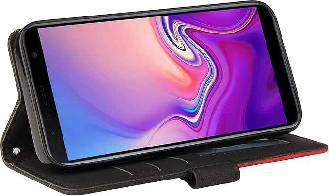 Capa Nova Samsung Galaxy A6 Plus 2018 tipo carteira c/ fecho magnético