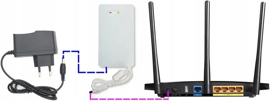 ДБЖ для роутера mini UPS  9-12 Вольт. Акумулятори в комплекті 4*2000!