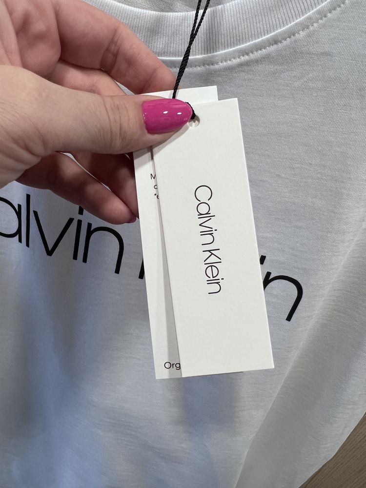 Nowa bluzka Calvin Klein damska XL oryginalna 42 biała logo t-sport