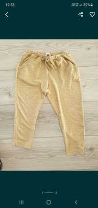 Spodnie złote dla dziewczynki