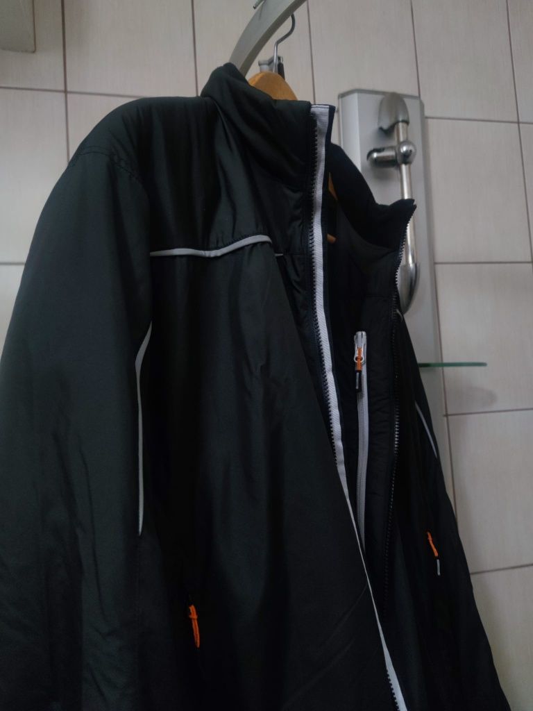 Kurtka Primaloft XL L Porshe Germany jacket puchowa czarna zasuwana ro