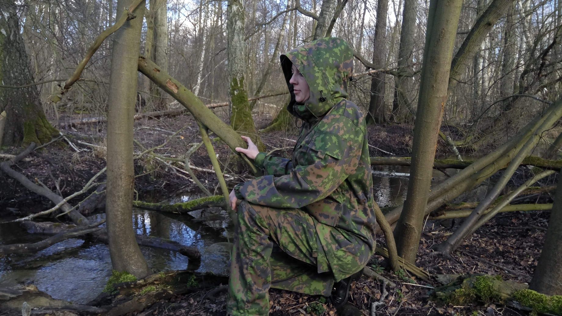 Komplet kurtka + spodnie w kamuflażu fińskim M 05 . Mundur M05.