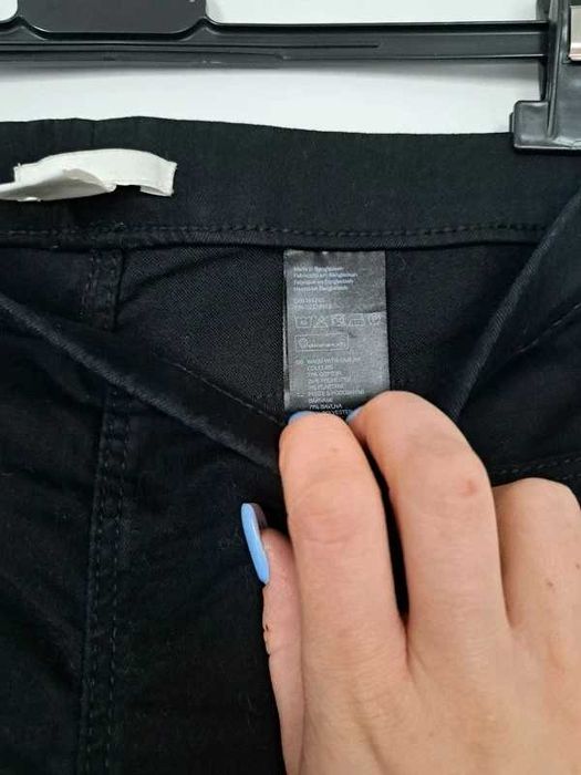 czarne rurki H&M - uniwersalny styl, rozm. 34