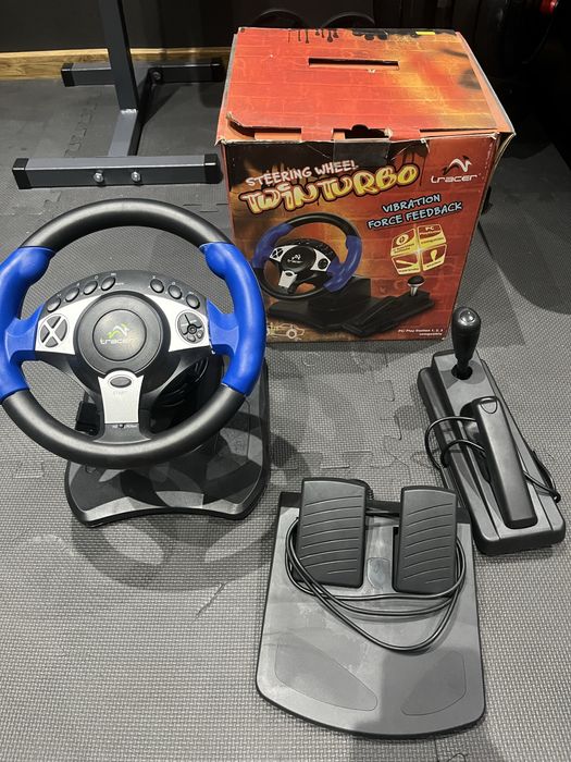 Kierownica Tracer Twin Turbo z pedałami i drążkiem – PC / PlayStation