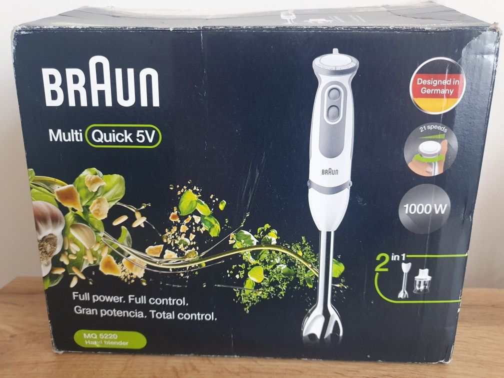 Blender ręczny 2w1 Braun MQ 5220 WH 1000 W