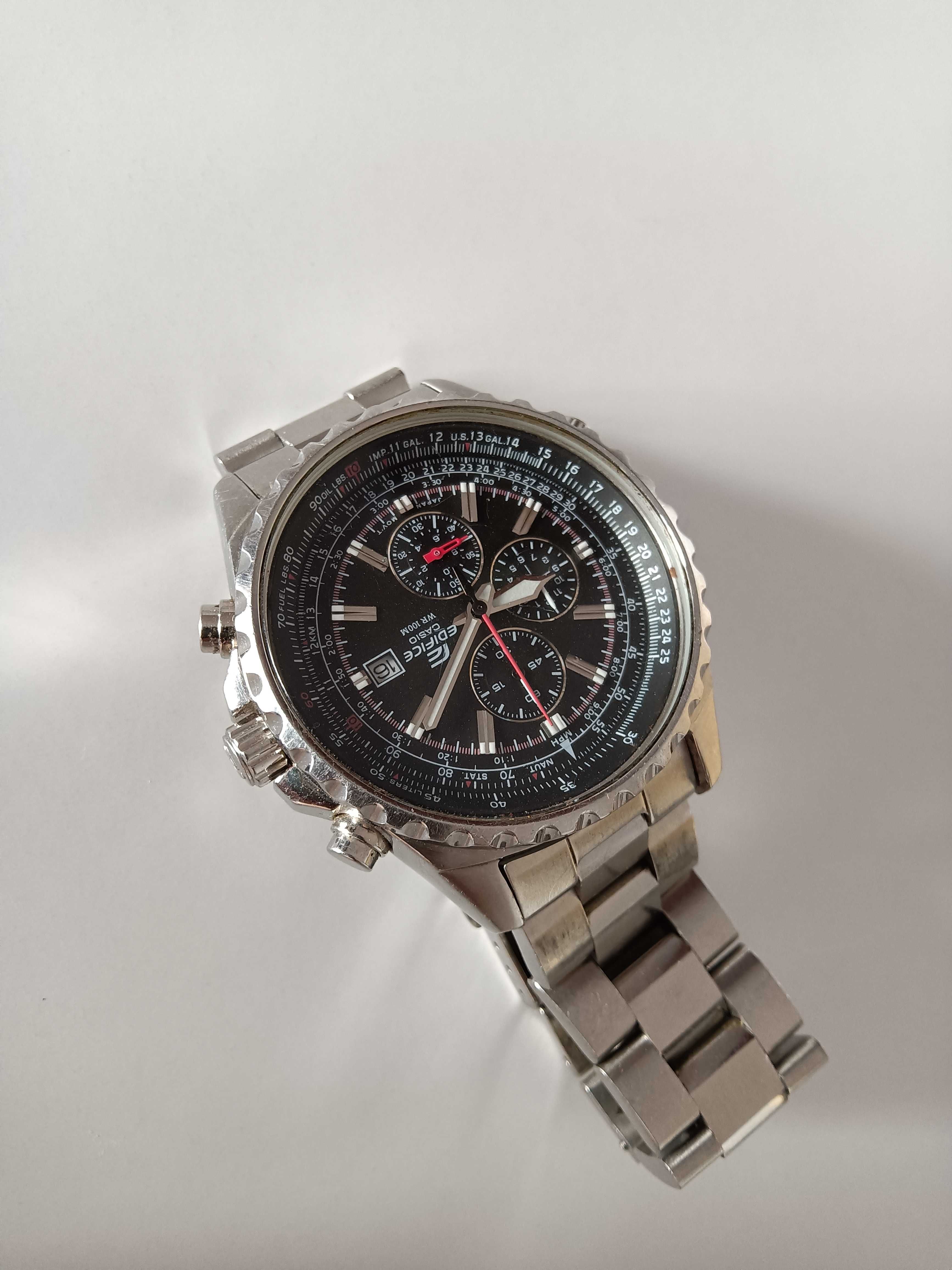 Relógio pulso homem Casio edifice tamanho grande em aço