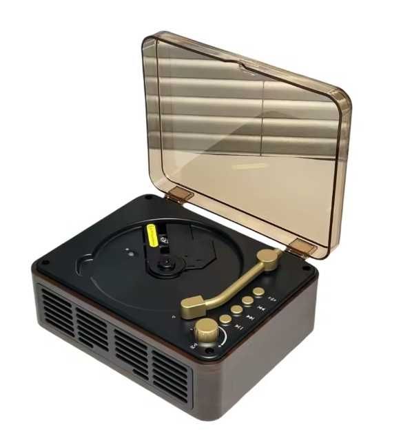 Retro Odtwarzacz CD z Radiem FM Bluetooth USB i Pilotem