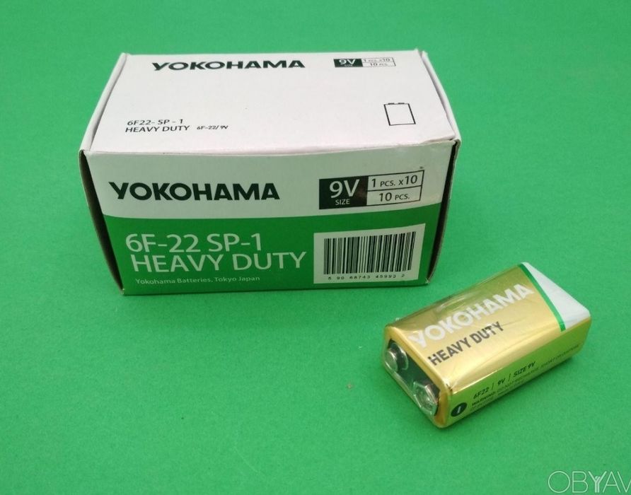 Элемент питания (батарейка) Батарейка Yokohama 9V (крона) (10 шт)