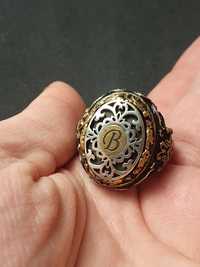 Срібна печатка кольцо
