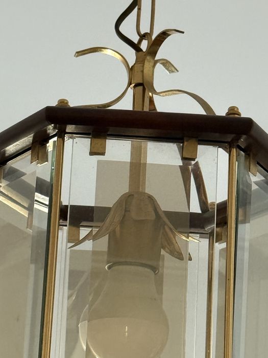 2 candeeiros teto vidro