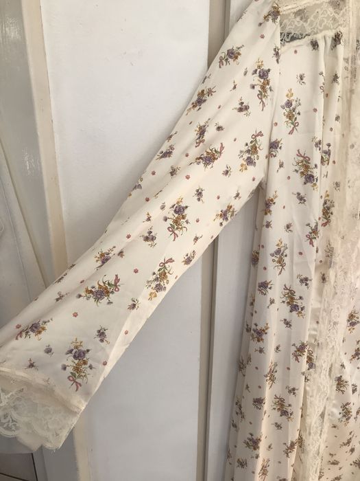 szlafrok jak jedwabny Christian Dior M