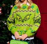 Sweter grinch zielony sweterek świąteczny M