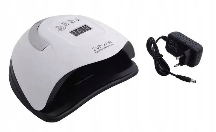 Lampa Uv Led do Paznokci Mocna do Żeli Hybryd Hybrydy Sun X7 220W LCD