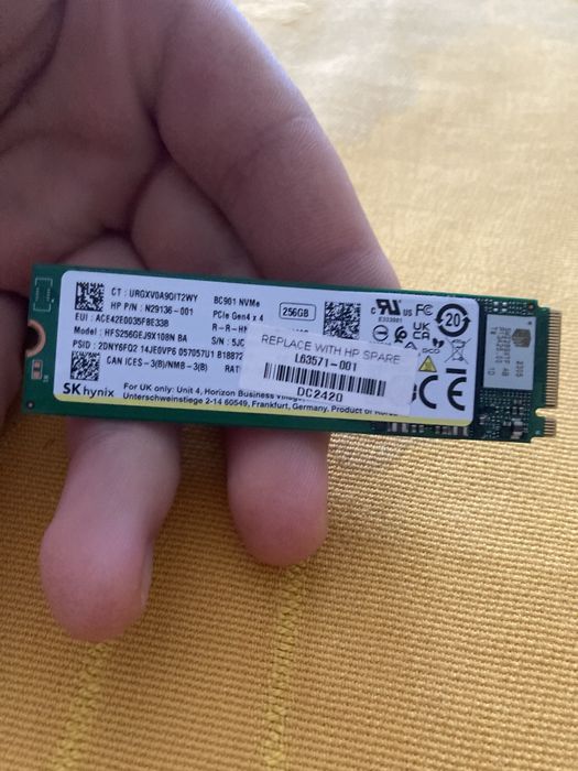 Накопичувач SSD Hynix 256GB M.2 SSD