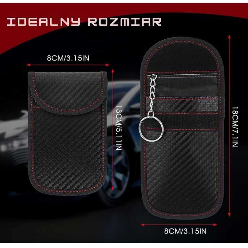 Etui antykradzieżowe na kluczyki klata FARADAYA zakłócacz sygnału