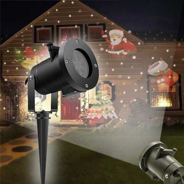 Праздничный новогодний лазерный проектор Garden Projector 16 слайдов