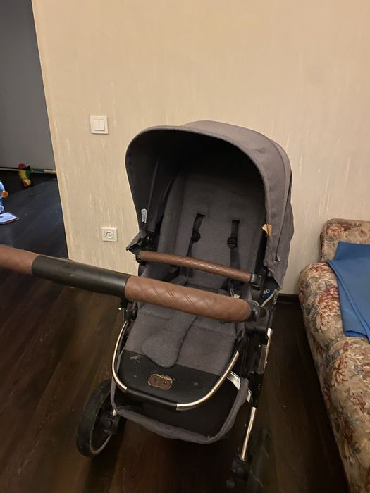 Коляска люлька 2в1 ABC Desighn Diamond Ashphoult