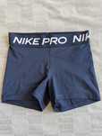 Компрессионные термошорты Nike Pro Short 5in black/white. S,M