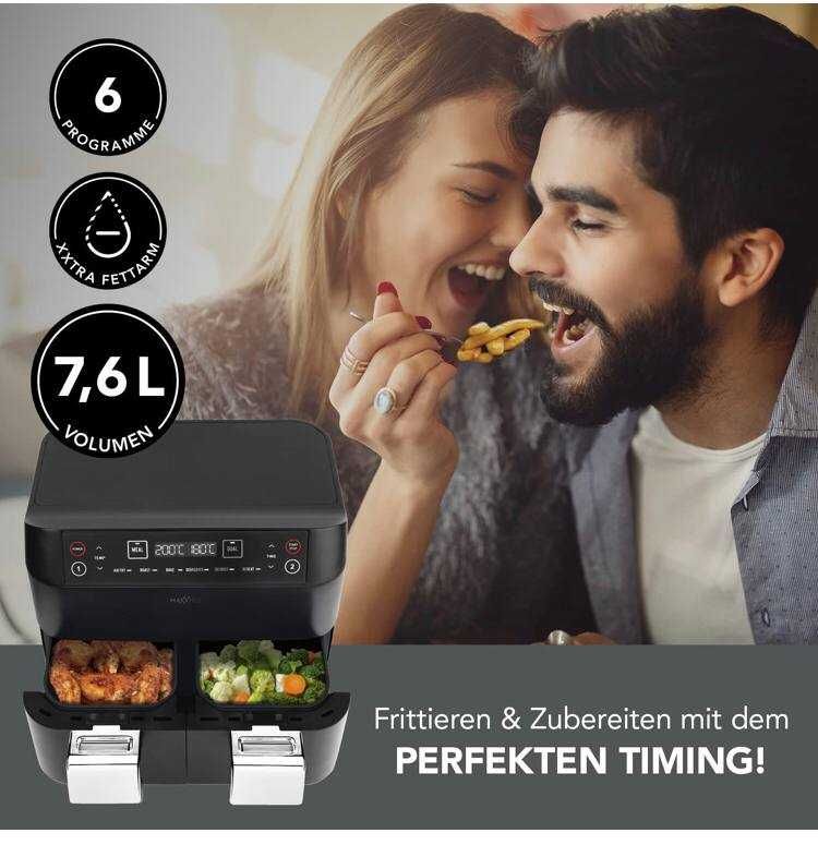 Аерогриль , фритюрниця, мультипіч Maxxmee Airfryer 2,4кW 2 x 3.8л