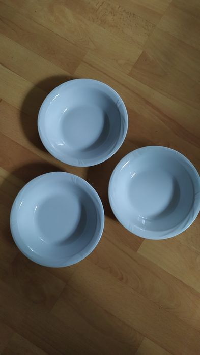 3 miski porcelanowe talerzyki Lubiana