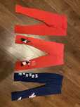 Zestaw 3x legginsy 104 czerwone pieski