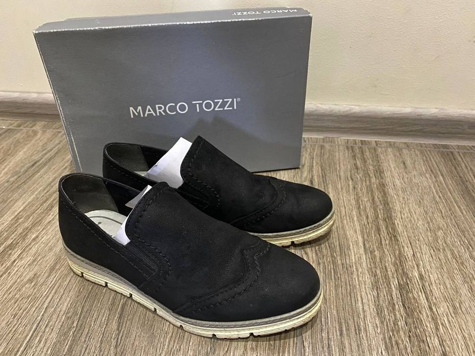 Шкіряні туфлі оксфорди , Marco Tozzi, розмір 39