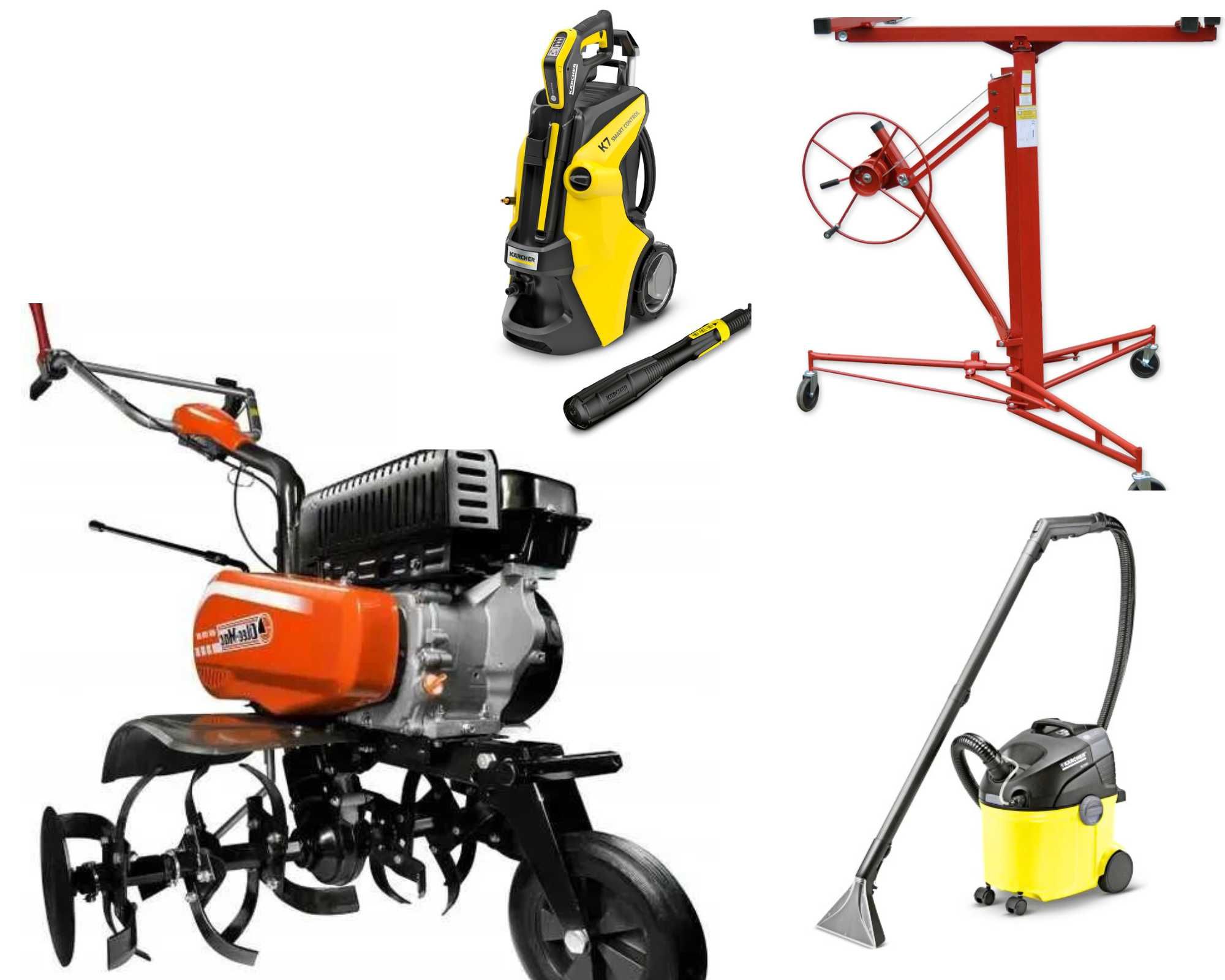 Wynajem Wypożyczenie glebogryzarka zagęszczarka agregat karcher stihl