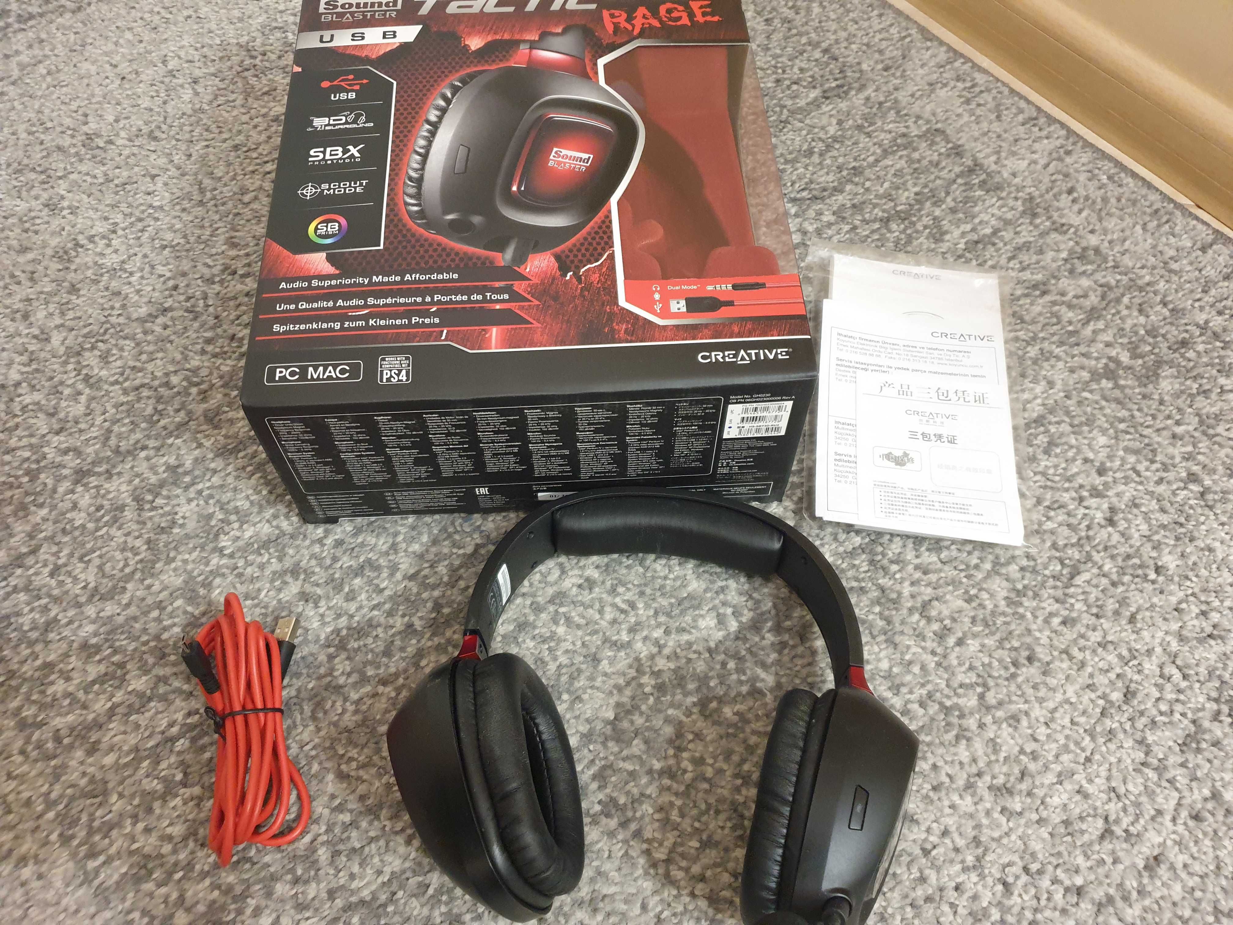 Słuchawki Sound Blaster Tactic 3D Rage V2.0