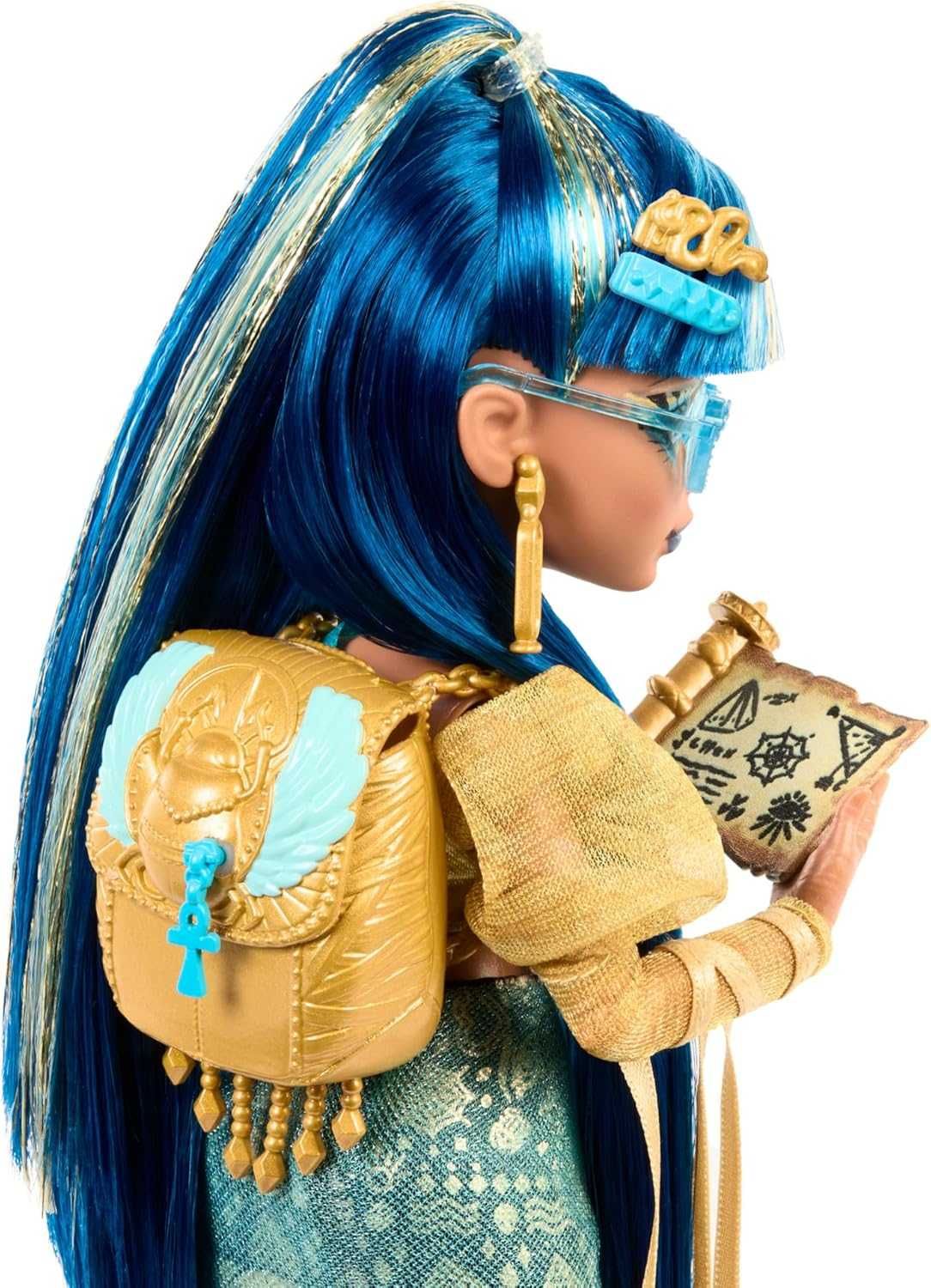 Monster High Cleo De Nile Doll in Golden Blousе Клео з вихованцем