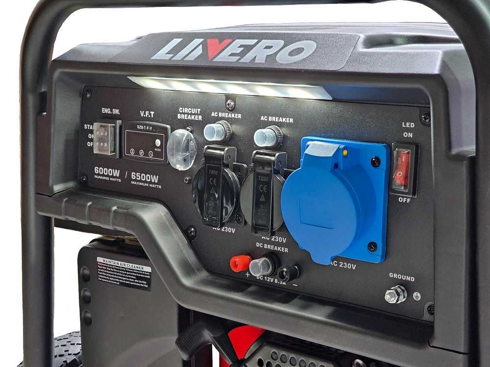 Agregat prądotwórczy RATO LINERO R6000D 6,5KW 230V, rozr, AVR OD RĘKI!
