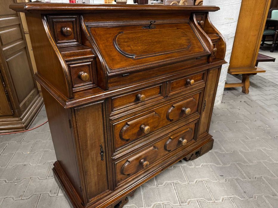 Sekretarzyk drewniany szafka komoda drewniana rustykalna stolik