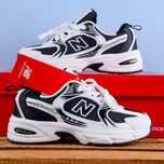 (1756) Кросівки New Balance 530 білі з чорним (36-41) нб ню беленс