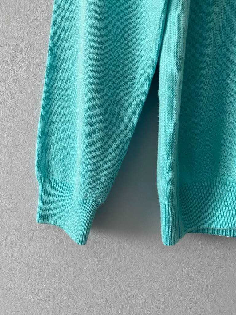 M & S Pulower swetr sweter niebieski 100 % bawełna eur S